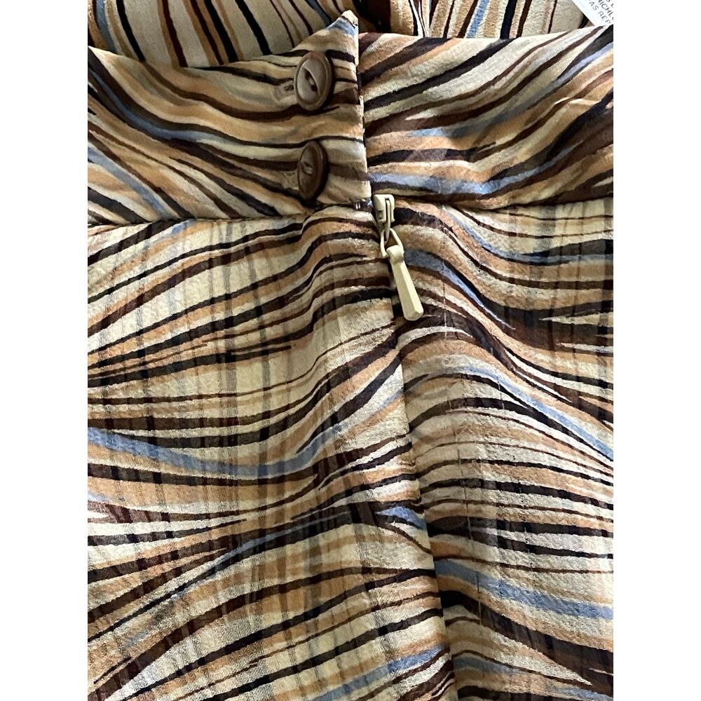 Jones New York 100% Double Layer Silk Midi Skirt size 4P - Picture 3 of 8